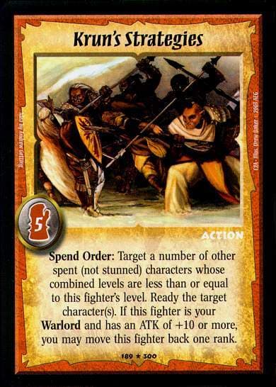 Krun's Strategies