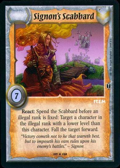 Signon's Scabbard