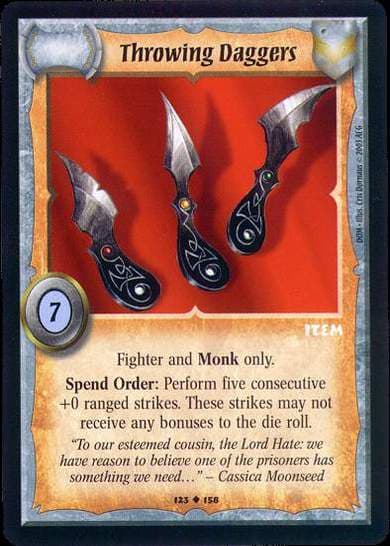 Throwing Daggers