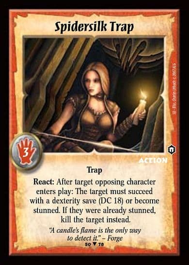 Spidersilk Trap