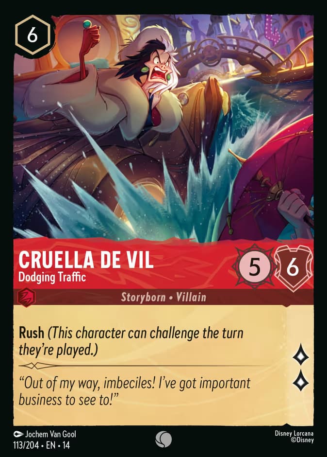 Cruella De Vil - Dodging Traffic