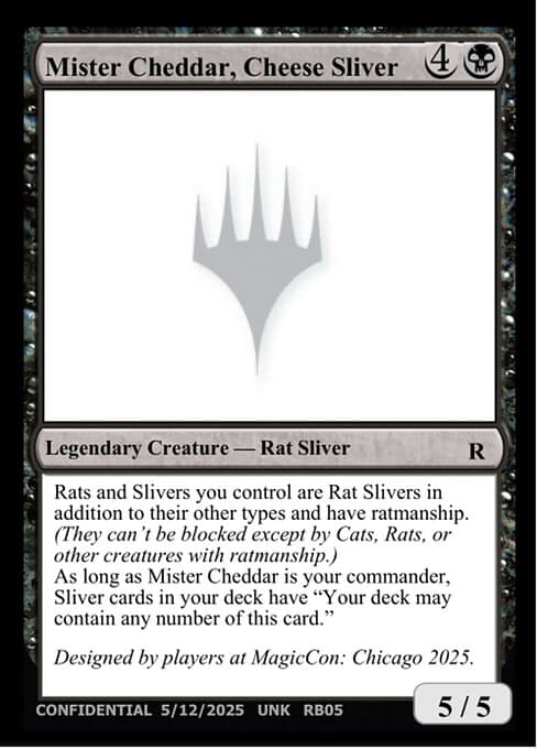 Mister Cheddar, Cheese Sliver