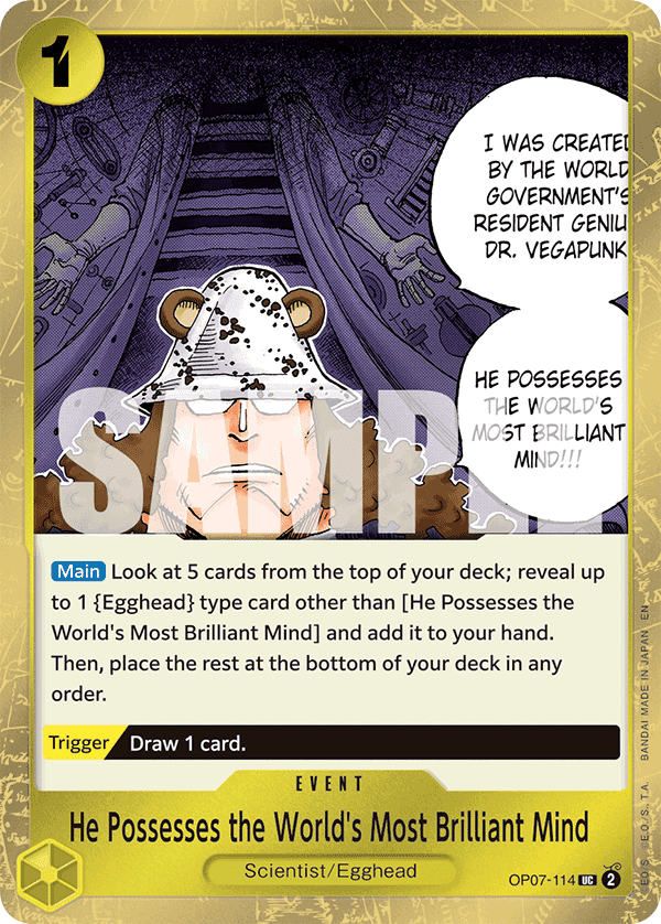 He Possesses the World's Most Brilliant Mind (Pirate Foil)