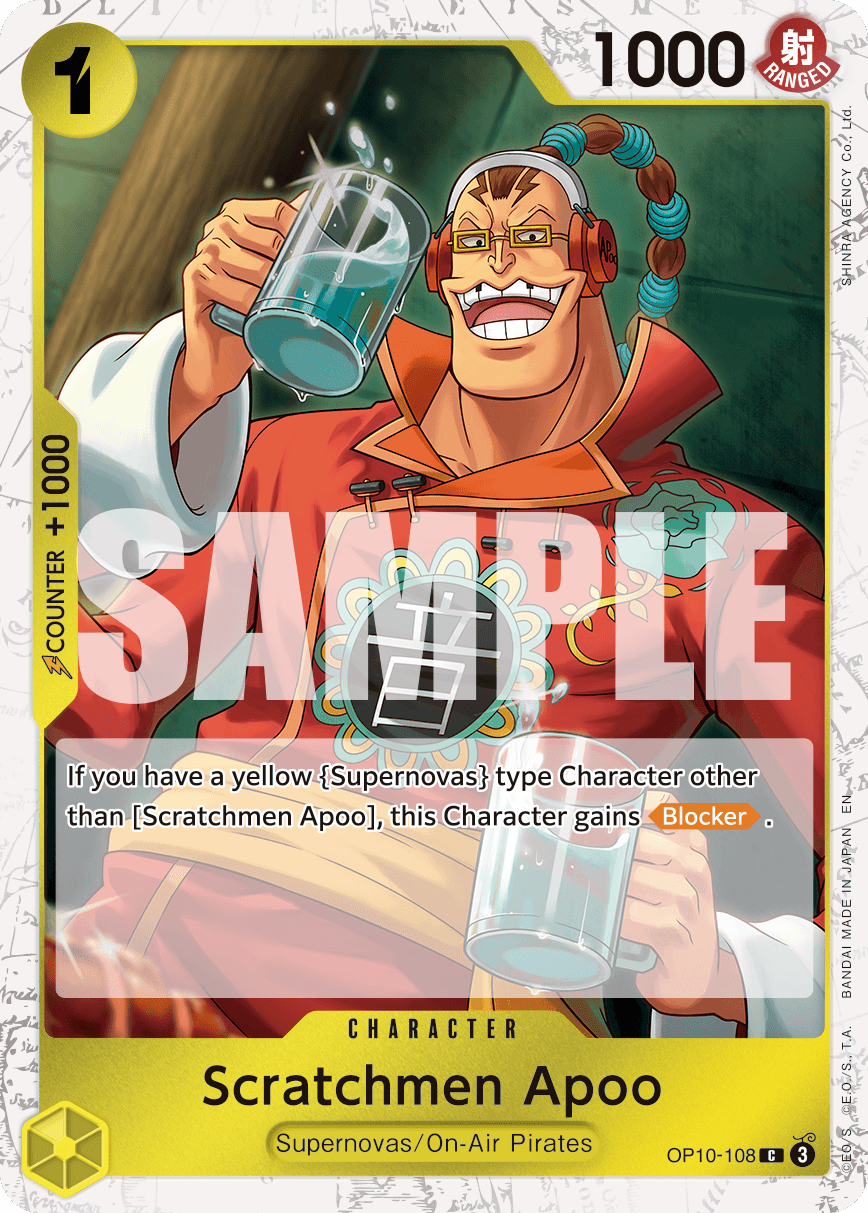 Scratchmen Apoo - OP10-108 (Pirate Foil)