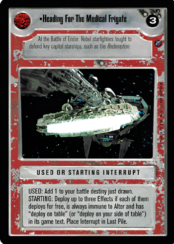 •Heading For The Medical Frigate