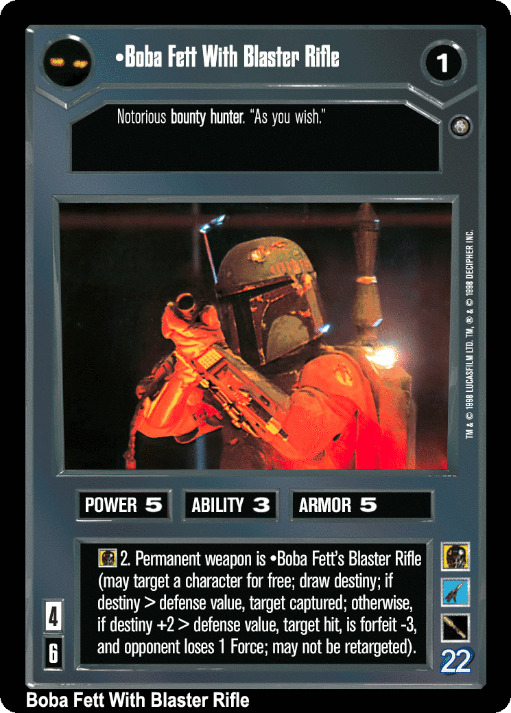•Boba Fett With Blaster Rifle (V)