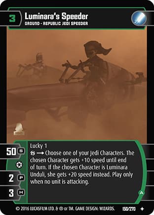 Luminara's Speeder (A)