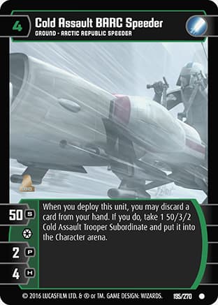 Cold Assault BARC Speeder