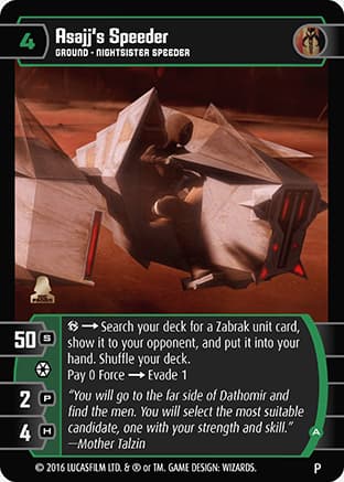 Asajj's Speeder (A) (Promo)