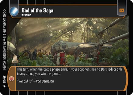 End of the Saga