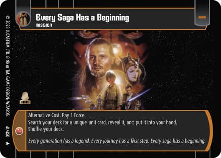 Every Saga Has a Beginning