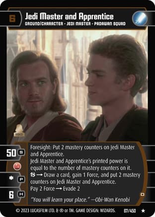 Jedi Master and Apprentice (O)
