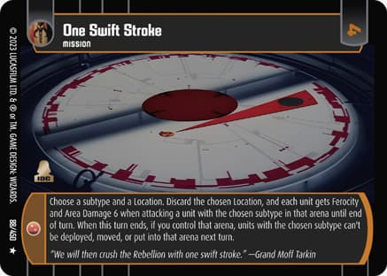One Swift Stroke