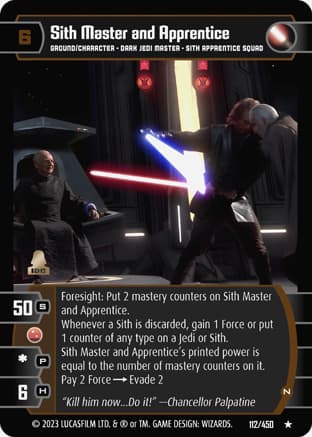 Sith Master and Apprentice (N)