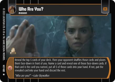 Who Are You?