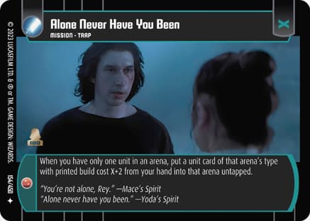 Alone Never Have You Been