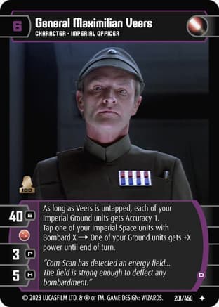 General Maximilian Veers (D)