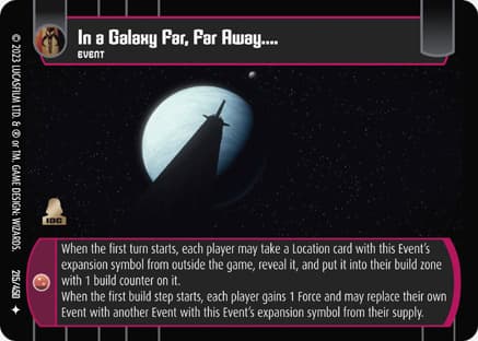 In a Galaxy Far, Far Away....