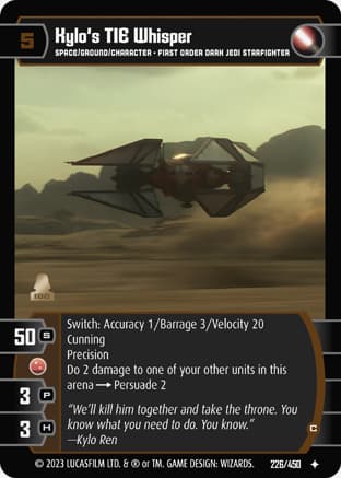 Kylo's TIE Whisper (C)