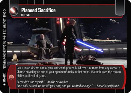 Planned Sacrifice