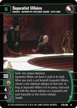 Separatist Villains (A)