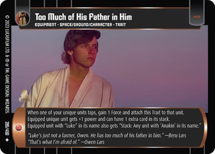 Too Much of His Father in Him