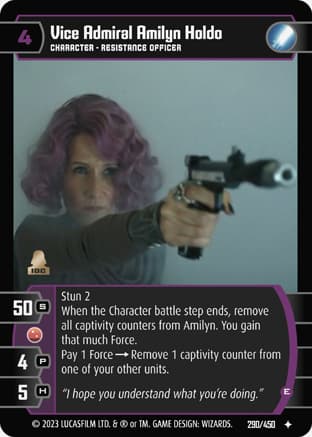Vice Admiral Amilyn Holdo (E)