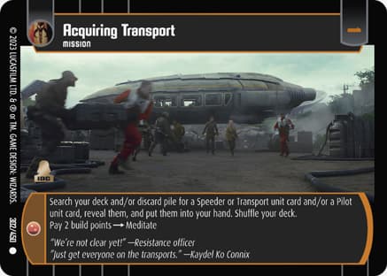 Acquiring Transport
