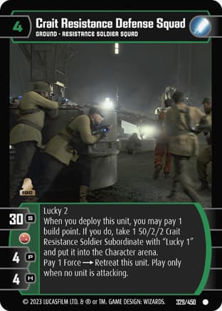 Crait Resistance Defense Squad