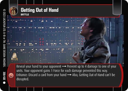 Getting Out of Hand
