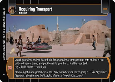 Acquiring Transport (Promo 2)