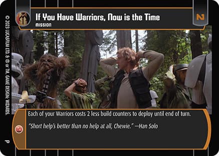 If You Have Warriors, Now is the Time (Promo 1)