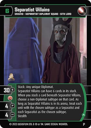 Separatist Villains (A) (Promo 1)