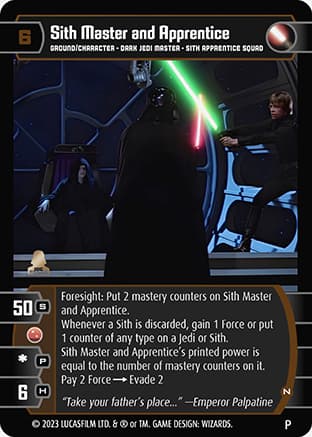 Sith Master and Apprentice (N) (Promo 1)