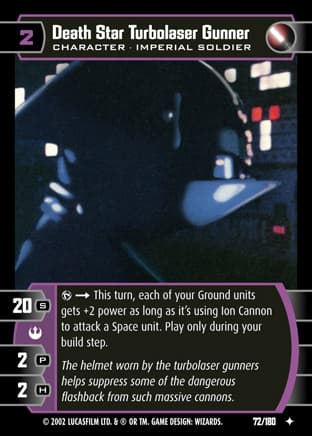 Death Star Turbolaser Gunner