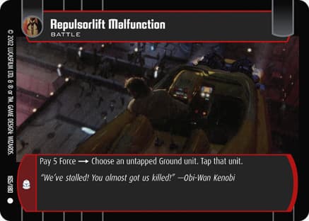 Repulsorlift Malfunction