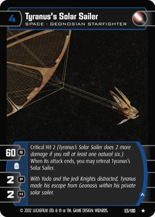 Tyranus's Solar Sailer (A)