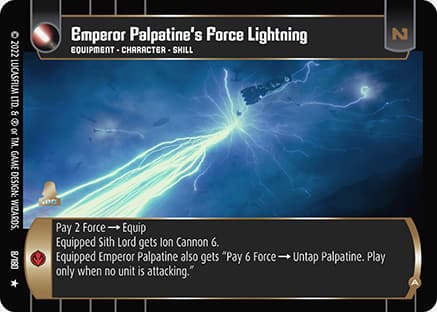 Emperor Palpatine's Force Lightning (A)