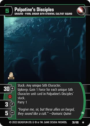 Palpatine's Disciples (B)