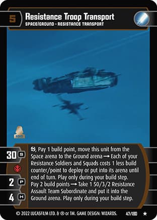 Resistance Troop Transport