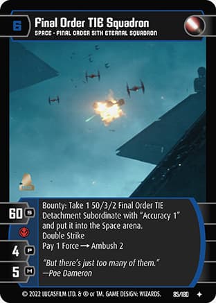 Final Order TIE Squadron
