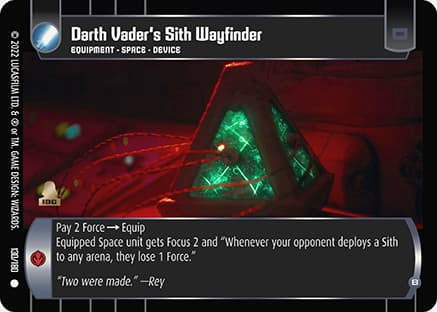 Darth Vader's Sith Wayfinder (B)