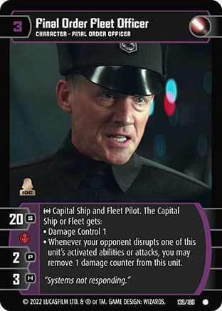 Final Order Fleet Officer