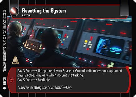 Resetting the System
