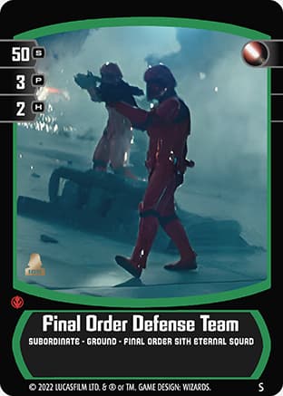 Final Order Defense Team