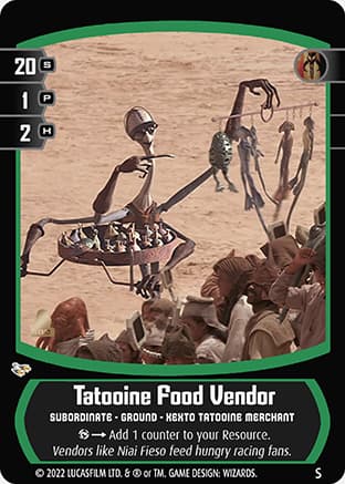 Tatooine Food Vendor