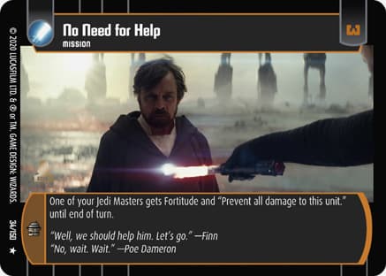 No Need for Help