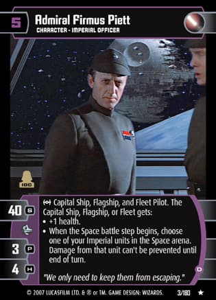 Admiral Firmus Piett (D)