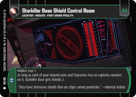 Starkiller Base Shield Control Room