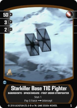 Starkiller Base TIE Fighter